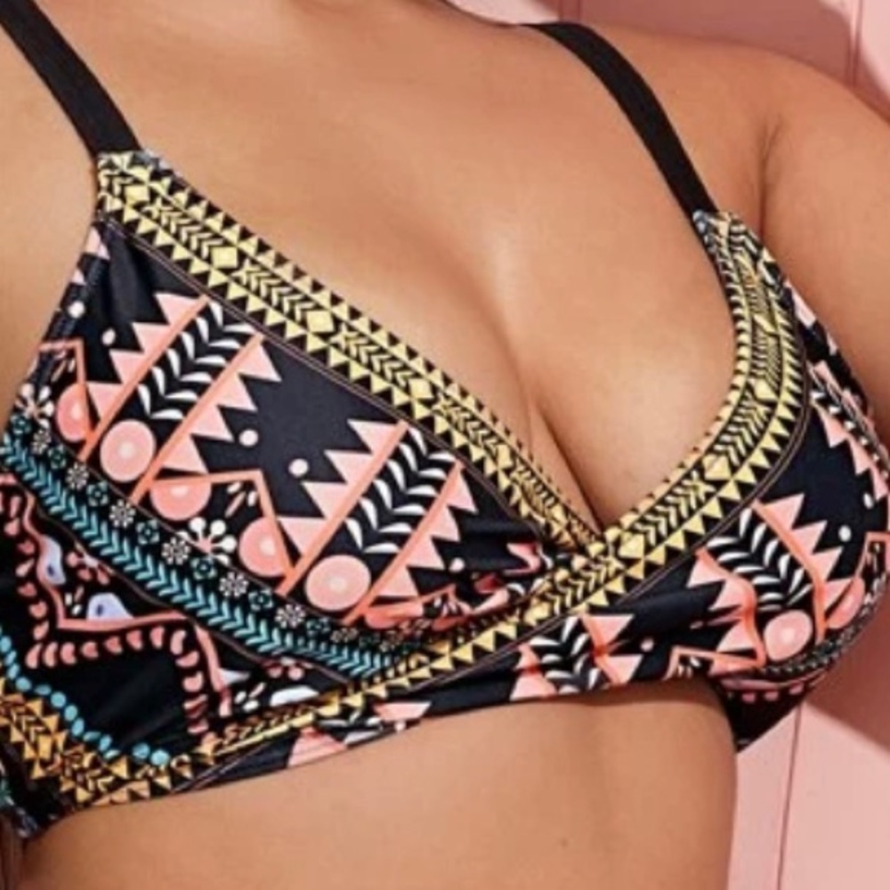 Summer colorful bikini top